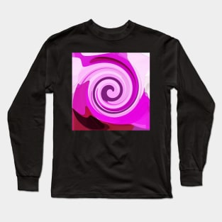 Purple and pink spirals Long Sleeve T-Shirt